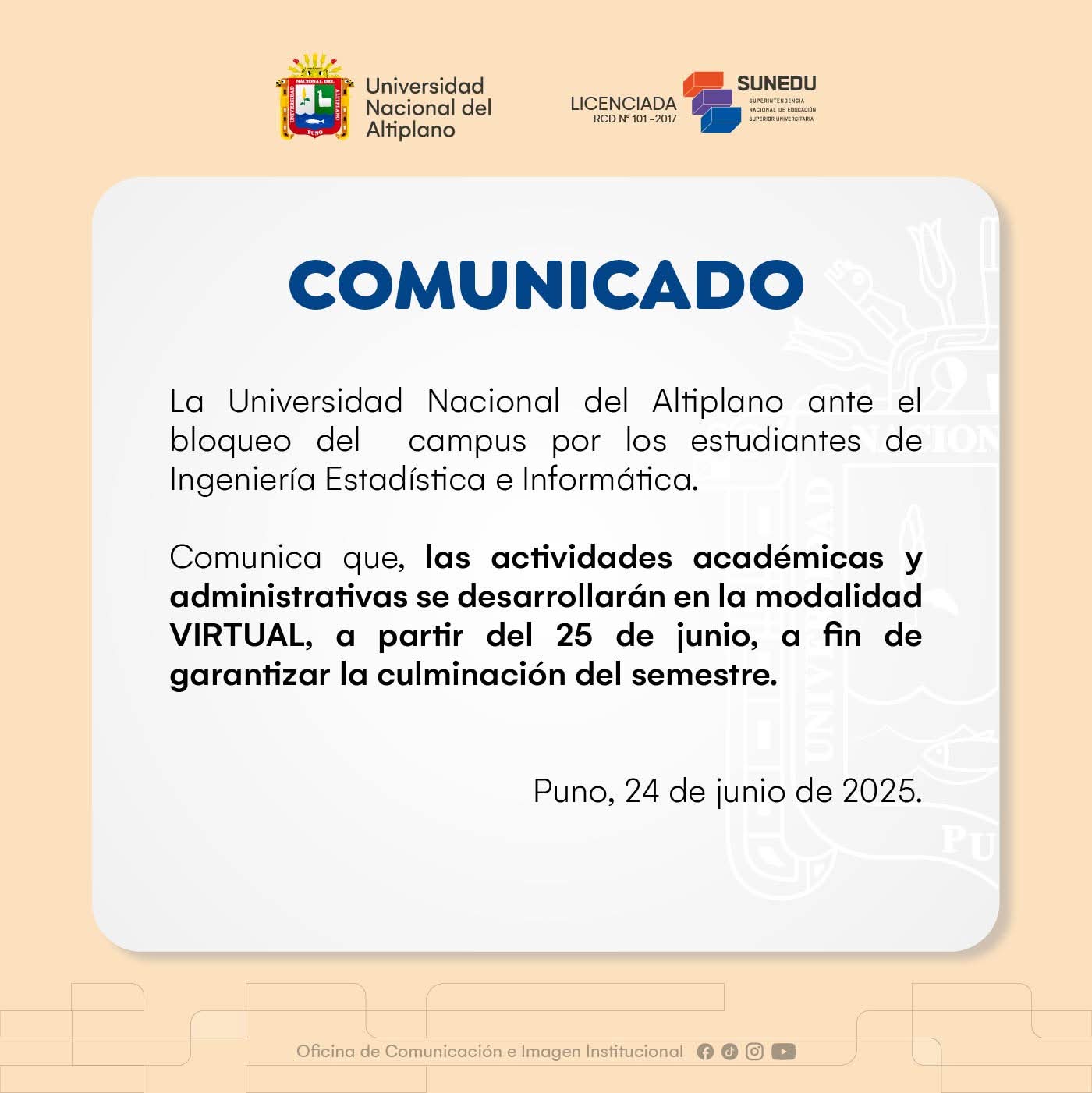 comunicado