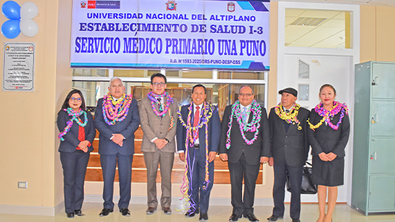 En una ceremonia especial con la presencia de las principales autoridades universitarias y del director regional de Salud Puno, se inauguró oficialmente el nuevo Establecimiento de Salud I-3 – Servicio Médico Primario, que funcionará en las instalaciones del Hospital Universitario, dentro del campus de la Universidad Nacional del Altiplano de Puno. Este importante logro representa un avance histórico en la atención médica de la comunidad universitaria y de la población puneña.