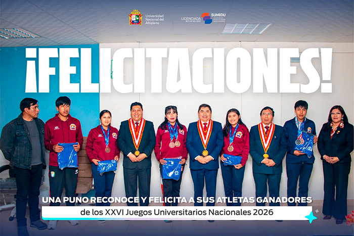 Reconocimiento a atletas en la UNA Puno